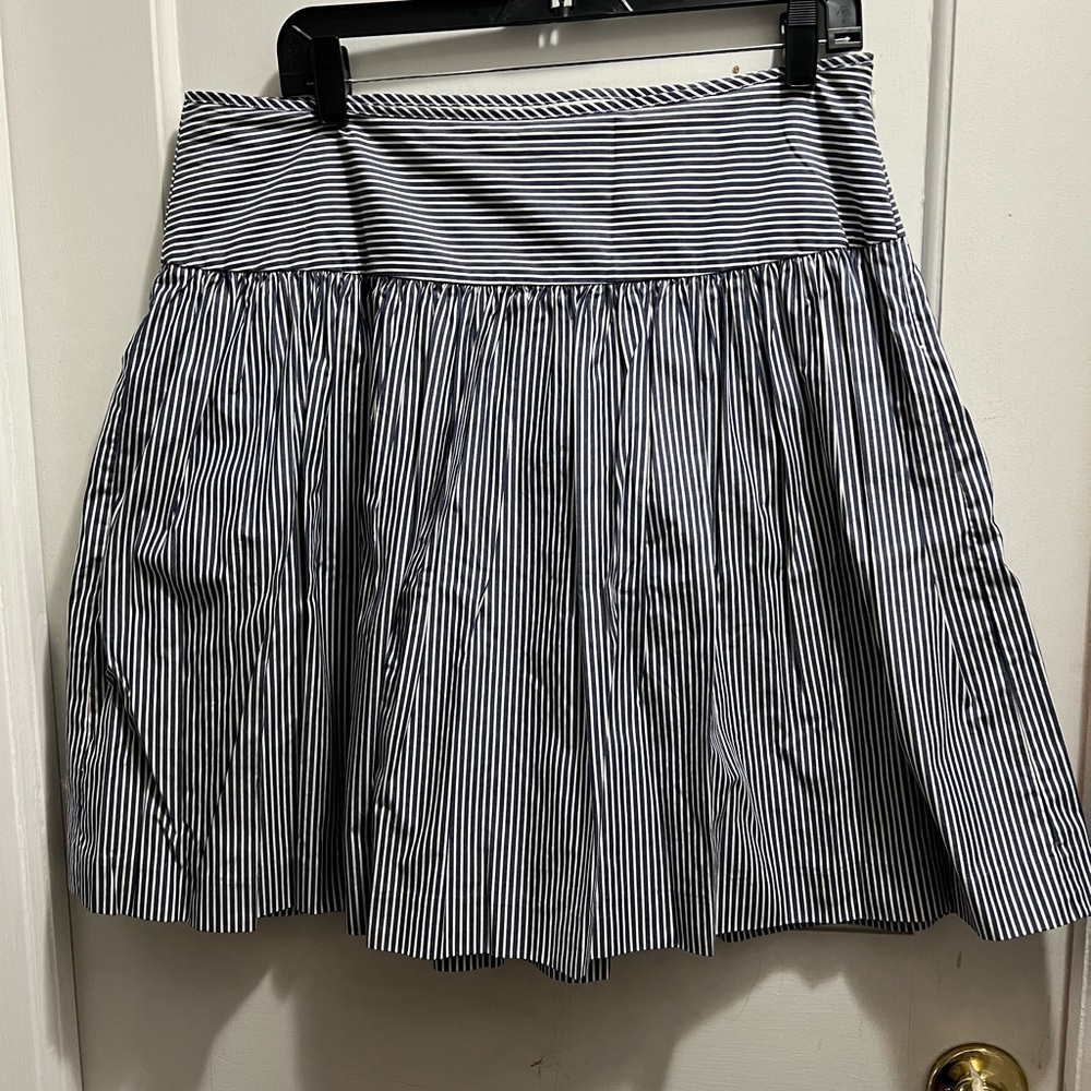J Crew nautical stripe skirt